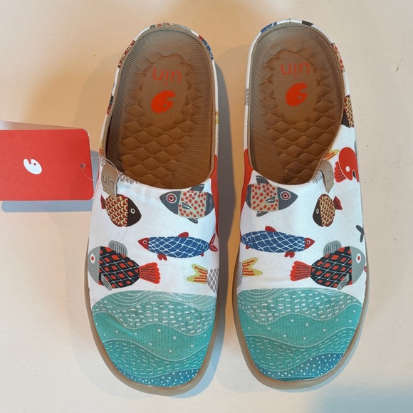 NEW UIN Happy Fish Mule Loafer Sneakers Walking Shoe Hybrid. Size 8 - Picture 1 of 8